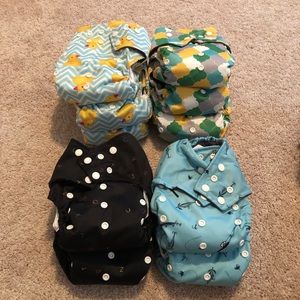 NWOT All-in-one cloth diapers